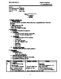 Giáo án Tiếng Anh Lớp 12 - Unit 1: Home life - Period 6: Listening - Năm học 2014-2015 - Đinh Thị Hồng Minh