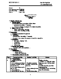 Giáo án Tiếng Anh Lớp 12 - Unit 1: Home life - Period 8: Language focus - Năm học 2014-2015 - Đinh Thị Hồng Minh