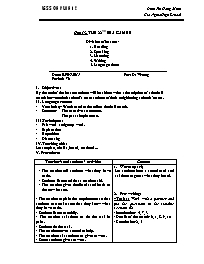 Giáo án Tiếng Anh Lớp 12 - Unit 13: The 22nd 