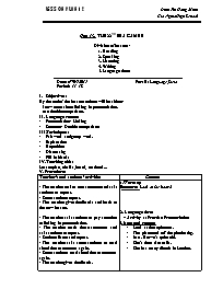 Giáo án Tiếng Anh Lớp 12 - Unit 13: The 22nd 