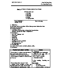 Giáo án Tiếng Anh Lớp 12 - Unit 14: International organizations - Period 79+80: Reading - Năm học 2014-2015 - Đinh Thị Hồng Minh