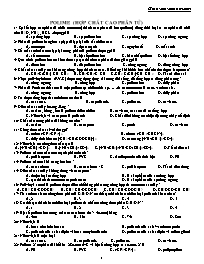 Câu hỏi trắc nghiệm môn Hóa học Lớp 12 - Polime (Có đáp án)