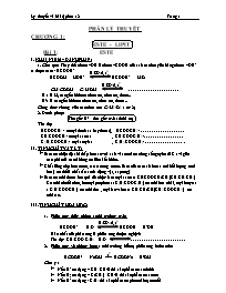 Đề cương ôn tập môn Hóa học Lớp 12 - Chương 1: Este-Lipit