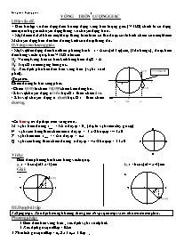 Đề cương ôn tập môn Toán Lớp 12 - Vòng tròn. 