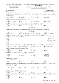 Đề thi THPT Quốc gia năm 2018 môn Toán - Mã đ