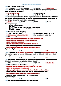 Đề thi thử THPT Quốc gia môn Hóa học năm 2019 lần 2 - Đề 8 (Có đáp án) - Trường THPT Chuyên Thái Bình