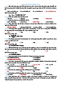 Đề thi thử THPT Quốc gia môn Hóa học năm 2019 lần 3 - Đề 9 (Có đáp án) - Trường THPT Chuyên Vĩnh Phúc