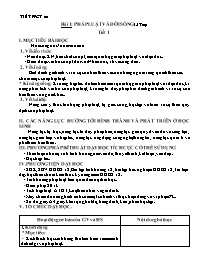 Giáo án môn Giáo dục công dân Lớp 12 - Chương