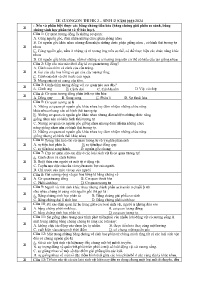 Đề cương ôn tập học kì II Sinh học 12 - Năm học 2023-2024