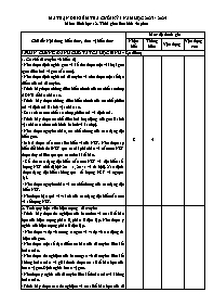 Đề cương ôn thi học kì I Sinh học 12 - Năm 2023-2024 - Nguyễn Thị Anh Thư