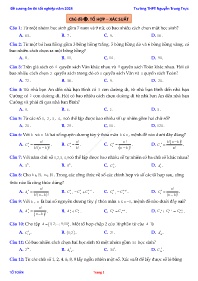 Đề cương ôn thi tốt nghiệp THPTQG năm 2024 môn Toán - Nguyễn Trung Trực