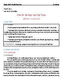 Giáo án Ngữ văn 12 - Tuần 9-11, Chủ đề: Kí hi